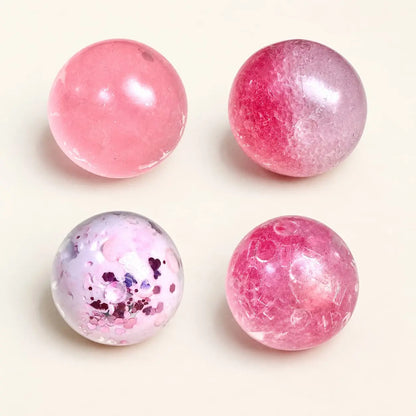 White Peach 4cm Mini Sensory Ball Set — 4-Piece Collection