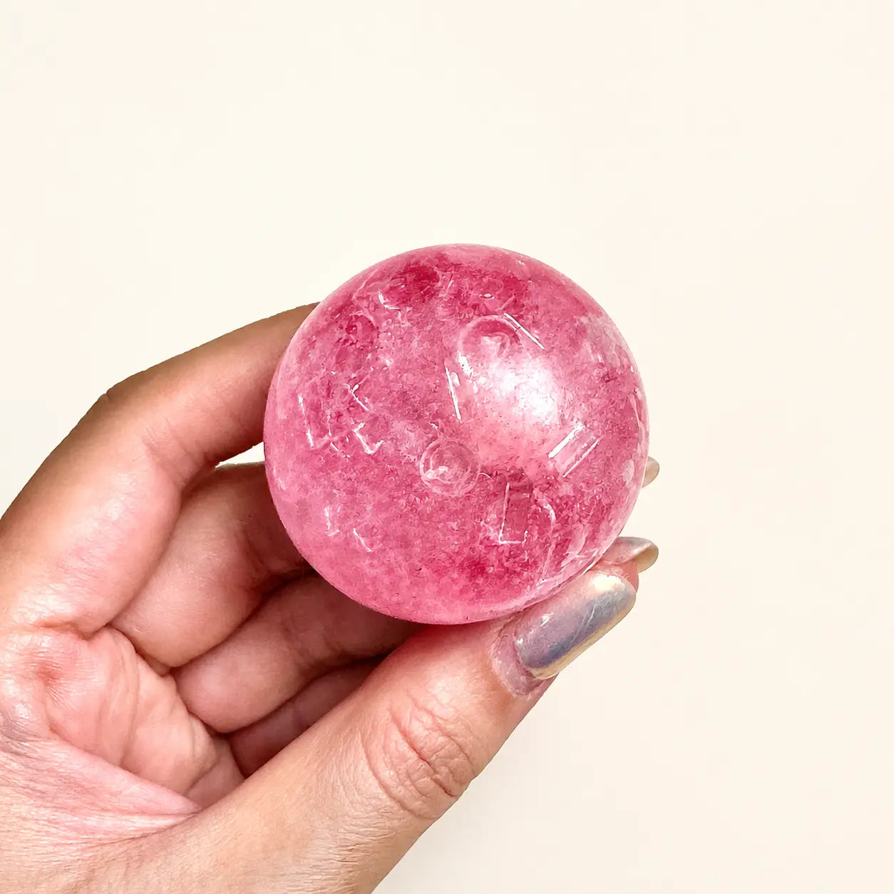 White Peach 4cm Mini Sensory Ball Set — 4-Piece Collection
