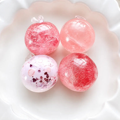 White Peach 4cm Mini Sensory Ball Set — 4-Piece Collection